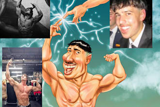 custom personalized caricature portrait