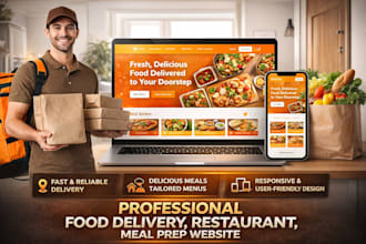 build meal prep website food delivery website restaurant catering shopify store