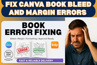 fix KDP canva rejected coloring book, bleed, margin errors, interior formatting