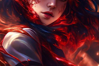 amazing anime or  japanese manga illustration
