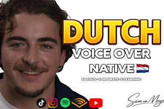 provide a professional native dutch male voice over