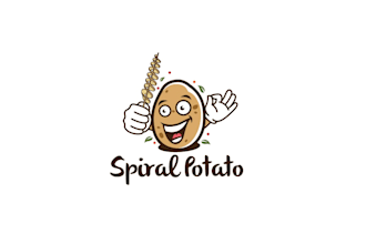 create a custom cartoon mascot potato food truck logo design