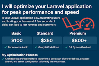fix and optimize your slow laravel application for max speed