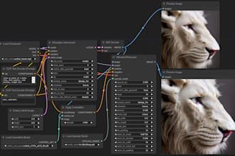 create comfyui workflow with stable diffusion, controlnet prop and custom nodes
