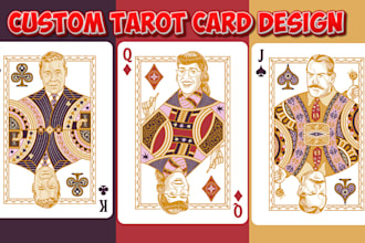 custom playing cards, poker cards, tarot cards board game cards box and rulebook