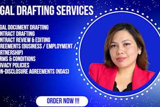 draft professional legal contracts and agreements, nda