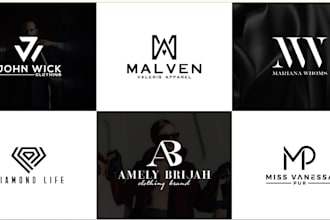 do luxury modern minimalist monogram clothing logo design