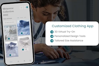 create a custom clothing app like tailor store with ecommerce features