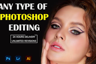 do photoshop editing and image retouching, cutout
