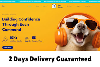 create pet care website on wordpress