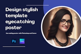 design stylish template, eye catching poster