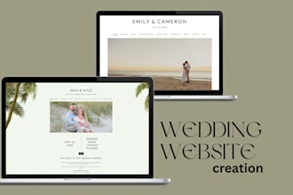 design a custom wedding website for your wedding