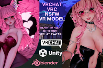 custom vrchat avatar commission, furry avatar nsfw, vrc avatar character model