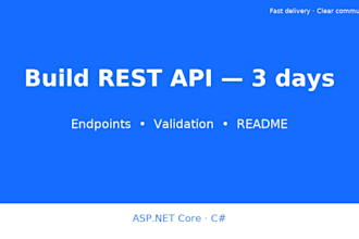 create or fix your asp net core API working endpoint