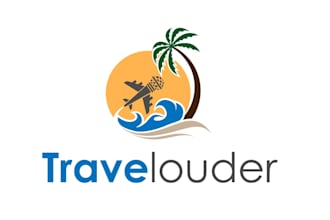 design modern construction, travel logo