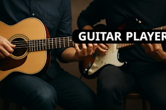 record professional acoustic electric bass guitar tracks for songs as guitarist