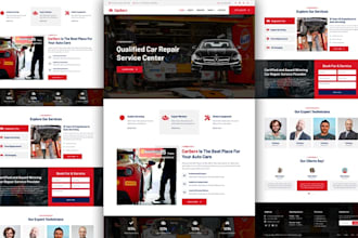 build auto repair, detailing, car washing, towing website in wix or wordpress