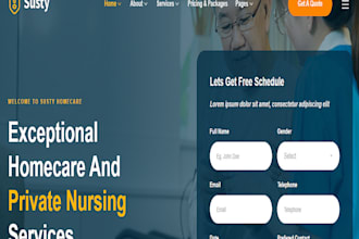 design home care website independence living website healthcare dentist website