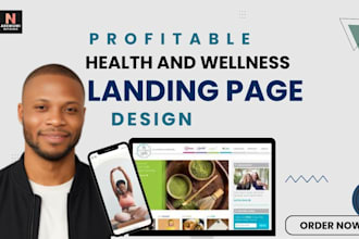 design wix health and wellness landing page wix landing page design and redesign