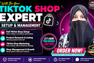 manage and setup tiktok shop, tik tok shop affiliate, and tiktok shop marketing