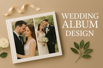 create professional and unique wedding album designs