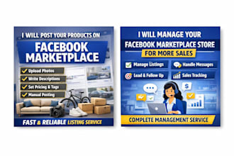 promote any products or services on facebook marketplace
