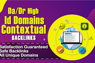 build powerful high da DR indonesian contextual dofollow id backlinks