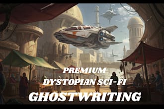 ghostwrite or rewrite dystopian scifi, eco horror and ai thriller