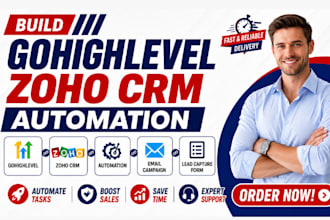 build gohighlevel workflow zoho crm automation email campaign lead capture form