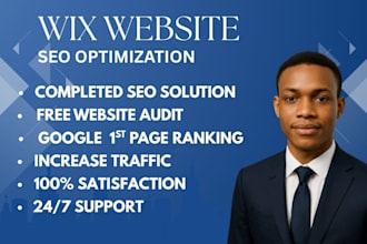 do wix website SEO expert for first page ranking