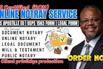 do online notary services, notarize document with wet stamp signature quickly