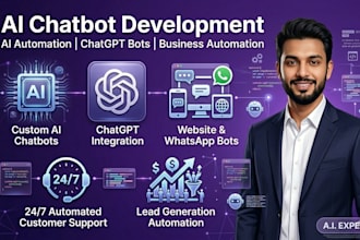 develop ai chatbot, custom ai agent and ai web app