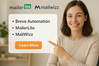 setup automated email marketing, smtp in mailwizz,mailerlite, brevo sales funnel