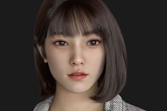 create realistic high quality 3d realistic character model