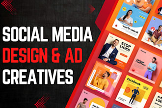 design creative posts, ads and stories for instagram