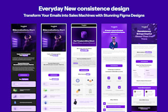 do professional stunning email template design in figma