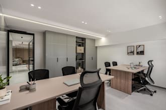do commercial space, interior office design, co working open space 3d rendering