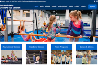 design squarespace ballet theater website gymnastics website dance website