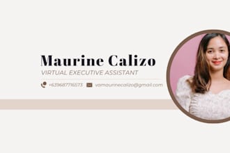 be your reliable executive assistant and virtual assistant