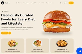 design restaurant food ordering website table reservation delivery tracking site