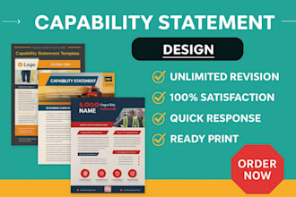design federal government capability statement, business capability statement