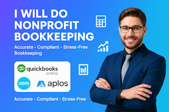do nonprofit bookkeeping in quickbooks online, xero and aplos