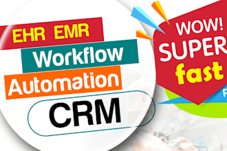 setup healthcare crm ehr emr fhir baa automation workflow automation phi secure