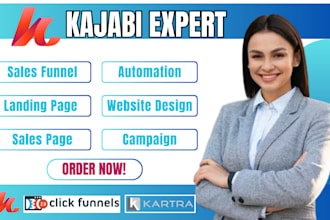 sales funnel landing page online course kajabi clickfunnel systeme io ghl expert