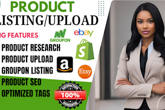 add upload shopify etsy ebay groupon product drop shipping listing lister upload
