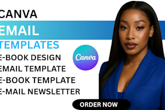 editable canva email template ebook design canva email newsletter ebook template
