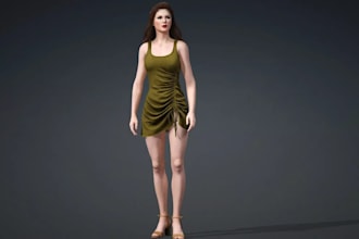 sculpt 3d female character,metahuman character,game asset,3d animation,ue5 mod