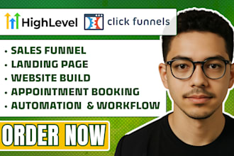 build gohighlevel landing page gohighlevel website clickfunnels ghl landing page