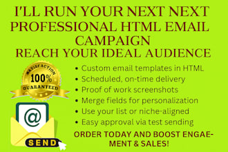 send bulk email marketing with text, images, html templates