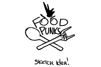 design outstanding amazing food punks logo